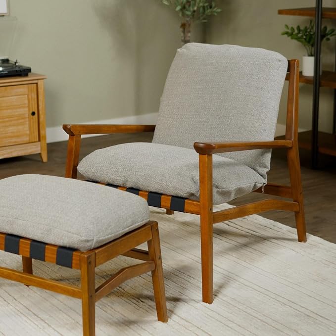 Grain Wood Furniture Solid Wood Mid Century Lounge Chair by GrainWoodFurniture