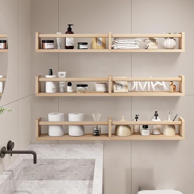 Fixwal Nursery Bookshelves, 32in Floating Bookshelves - Image 7