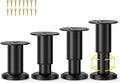 Wlrrcwdttc 4 Pcs Metal Adjustable Furniture Legs 3.15-4.72 inch, Adjustable by Wlrrcwdttc