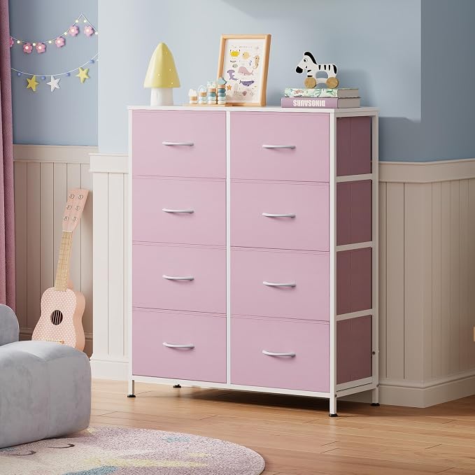 WLIVE Fabric Dresser for Bedroom, Tall Dresser - Image 8