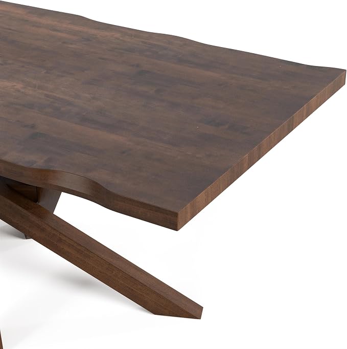 Furniture of America Nazaen II 71" Mid-Century Modern Solid Wood Live Edge - Image 8