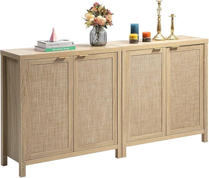 SICOTAS Rattan Sideboard Buffet Cabinet by SICOTAS