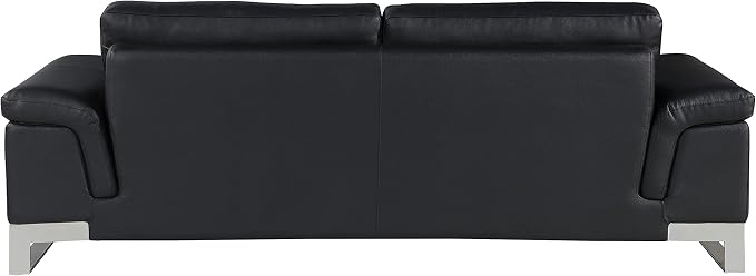 Blackjack Furniture Weston Collection Genuine Italian Leather Living Room Sofa - Image 4