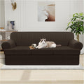 Waterproof Couch Cover 4-Piece Set Striped Sofa Slipcovers by Pfrstuv