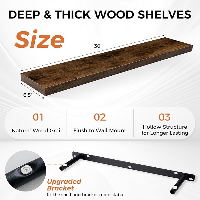 Fun Memories Floating Shelves for Wall, Floating Shelf for Living Room - Image 3