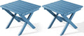 SERWALL Folding Outdoor Side Table Set of 2, Portable Adirondack Side Table by SERWALL