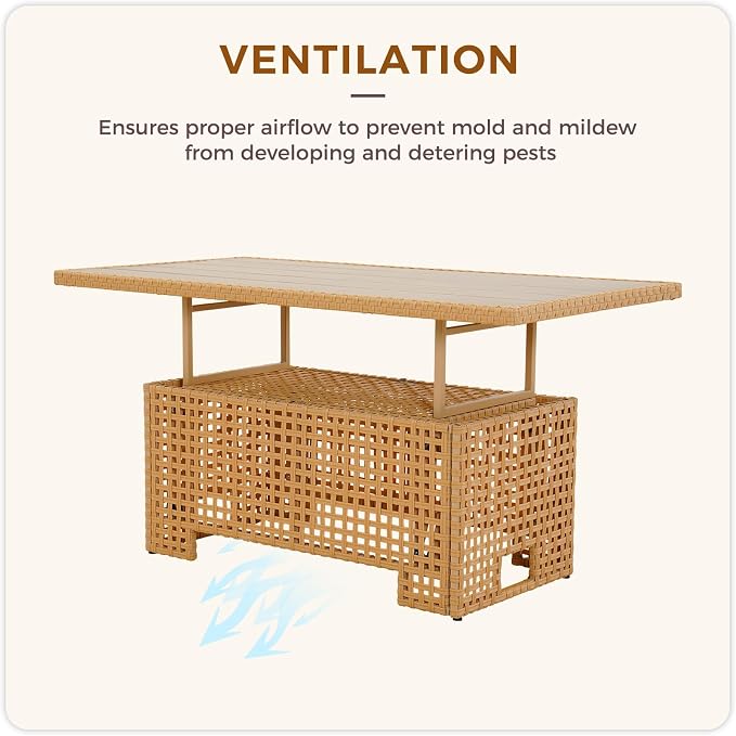 Grand patio 7-Piece Patio Wicker Furniture Set - Image 8