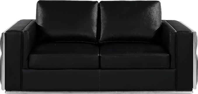 Blackjack Furniture Catania Modern Top Grain Italian Leather Sofa Set by BlackjackFurniture