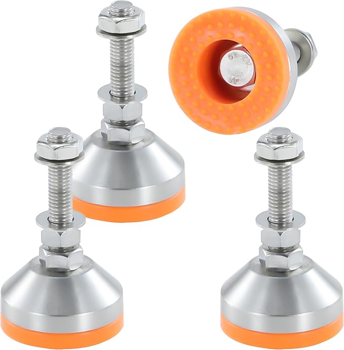 Heavy Duty 2000 lb Capacity Stainless Steel Adjustable Leveling Feet by TERMATH