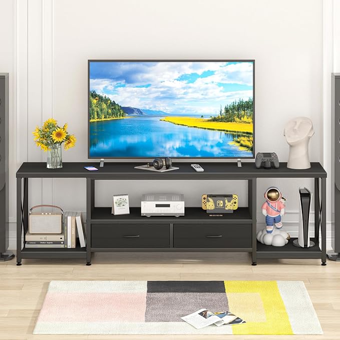 GYIIYUO TV Stand with Fabric Drawers - Image 8