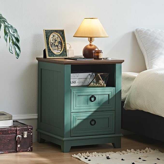 Joaxswe 18" Farmhouse Night Stands Set of 2 - Image 4