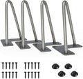 SMARTSTANDARD 6 Inch Heavy Duty Hairpin Furniture Legs, Metal Home DIY Projects by SMARTSTANDARD