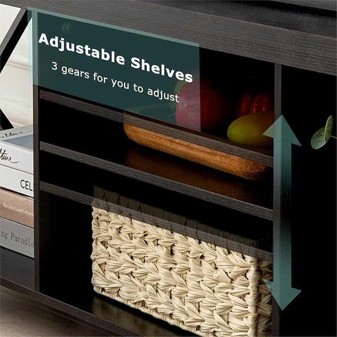 GAZHOME TV Stand for TV up to 65 Inches, TV Cabinet - Image 5