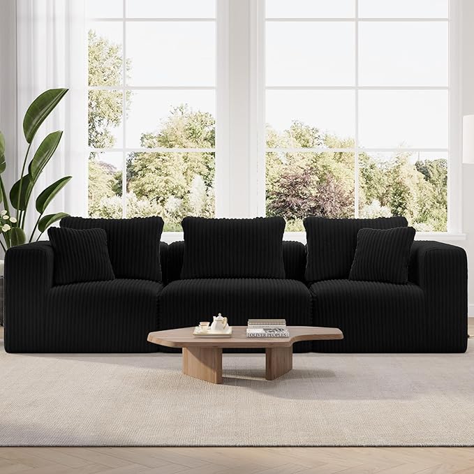 Novilla 106" Modular Sectional Sofa, Modern Cloud Sectional Couch by Novilla