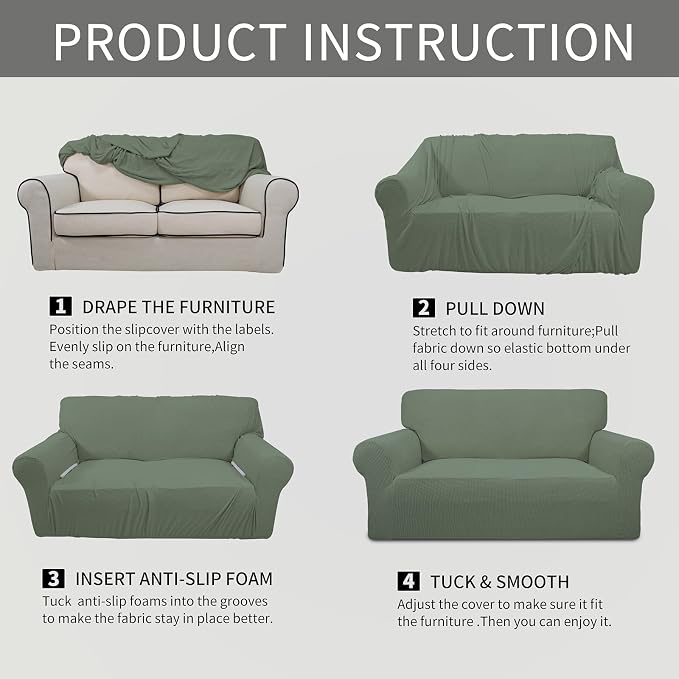 Easy-Going Stretch Chair Sofa Slipcover 1-Piece Couch Sofa Cover Furniture - Image 7