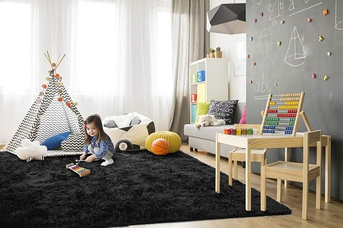 TWINNIS Super Soft Shaggy Rugs Fluffy Carpets, 5x7 Feet, Indoor Modern Plush - Image 4