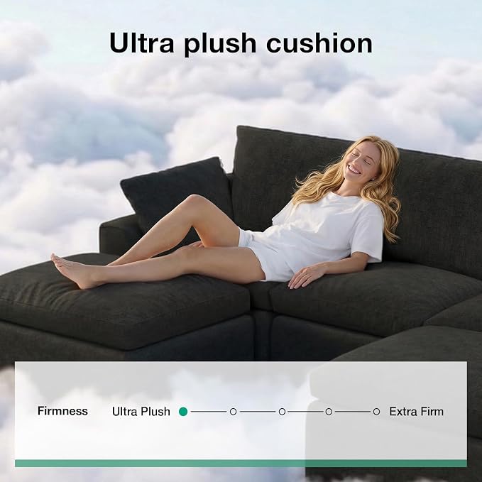 Novilla Modular Cloud Couch, Modern Sectional Sofa - Image 4