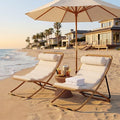 Outdoor Chaise Lounge Chair Set of 2, Patio Chaise Lounge Recliner, Poolside by OwnMidcenzarQuality