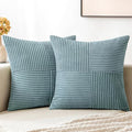 MIULEE Sky Blue Decorative Throw Pillow Covers 18x18 Inch by MIULEE