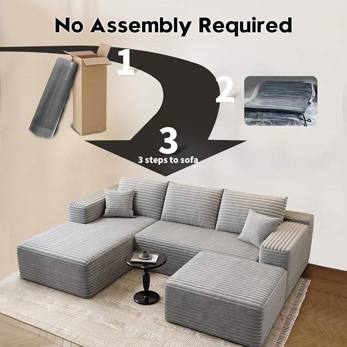 107.5" Cloud Modular Sectional Couch - Image 3