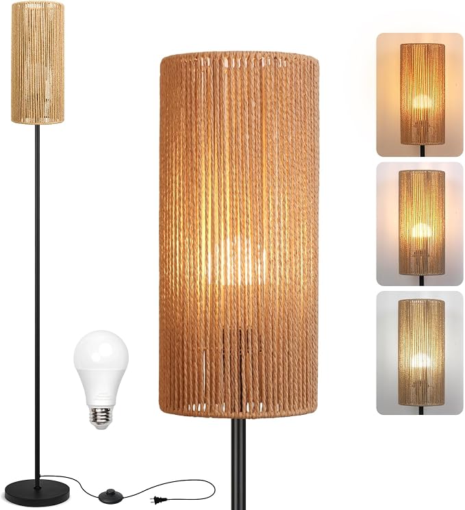 Ruiever Floor Lamp for Living Room, Farmhouse Floor lamp, Modern Standing lamp by Ruiever