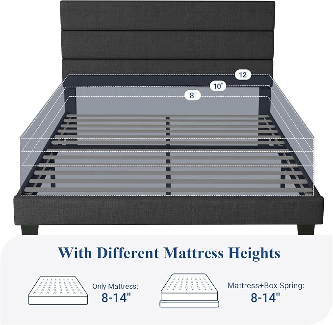 Allewie Queen Size Platform Bed Frame - Image 7