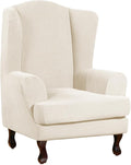 Turquoize Wingback Chair Covers 2 Piece Wing Chair Slipcover Stretch Slipcovers by Turquoize