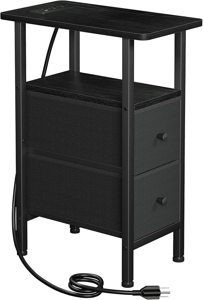 LOAKEKEL Narrow End Table Living Room by LOAKEKEL