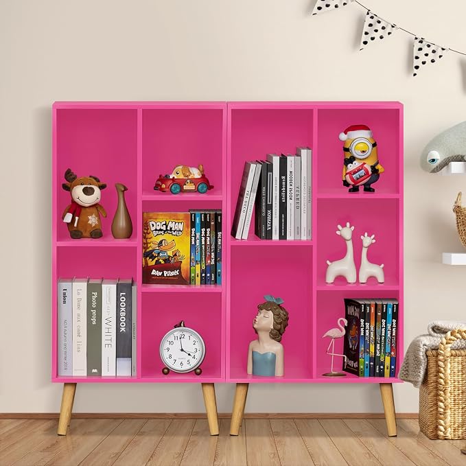 LEYAOYAO 5 Cube Bookshelf, 3-Tier Bookcase - Image 7