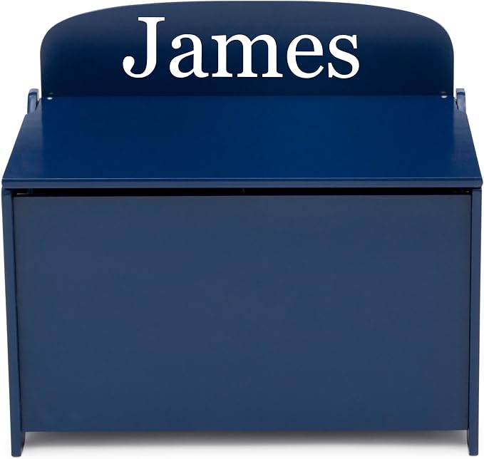 Delta Children Personalized MySize Deluxe Toy Box, Deep Blue by DeltaChildren
