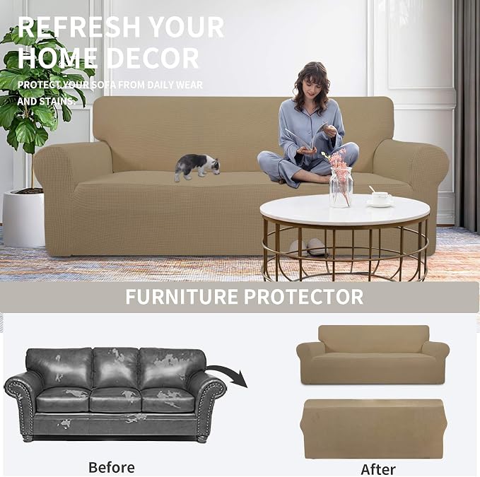 Easy-Going Stretch Chair Sofa Slipcover 1-Piece Couch Sofa Cover Furniture - Image 4