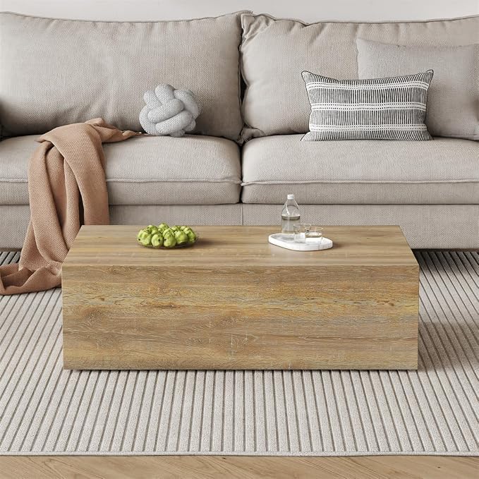Coffee Table for Living Room Table, Modern Wood Coffee Table, Center Table for - Image 6