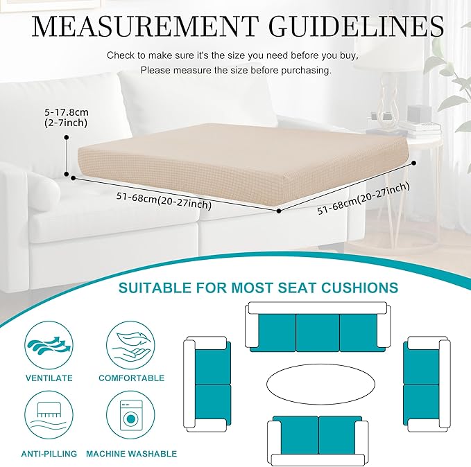 14Pcs Stretch Patio Cushion Covers, Outdoor Couch Covers Replacement, Outdoor - Image 2