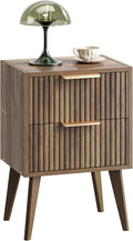 YAUKOMEL Mid Century Modern Nightstand, Small Bedside Table by YAUKOMEL