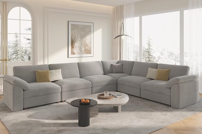 EASE MOOSE Oversized Sectional Modular Sofa, Large L Sectional Couch Wide Deep - Image 3