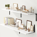 Fun Memories Floating Shelves for Wall, 12 Inch Deep Floating Shelves Set of 2 by FunMemories