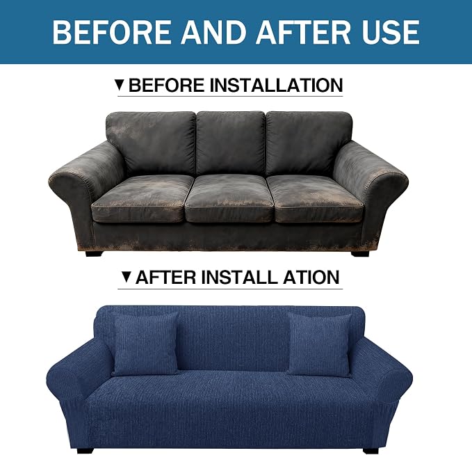 Sofa Slipcover with 2 Pillow Cover - Image 8