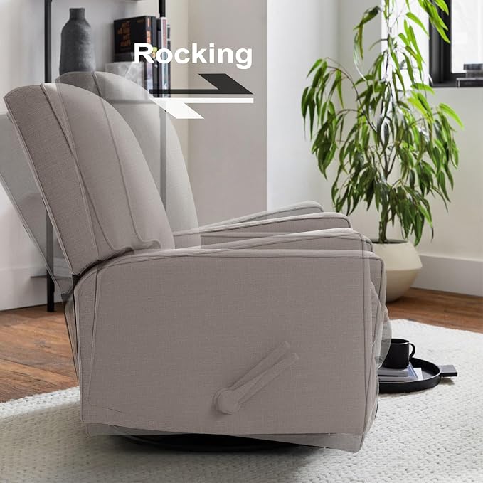 Harkawon Swivel Rocker Recliner Chair, Glider Rocker Recliner, Rocking Chair - Image 5
