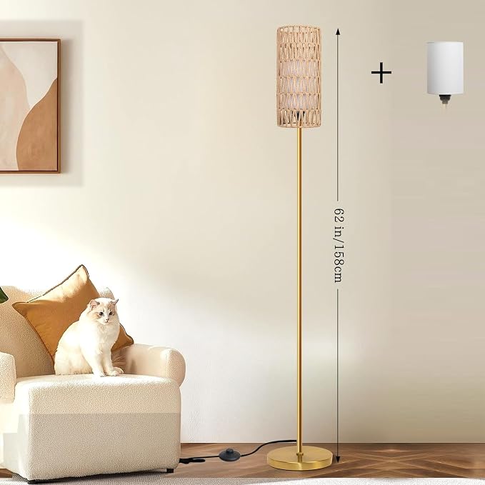Ruiever Floor Lamp for Living Room, Farmhouse Floor lamp, Modern Standing lamp - Image 2