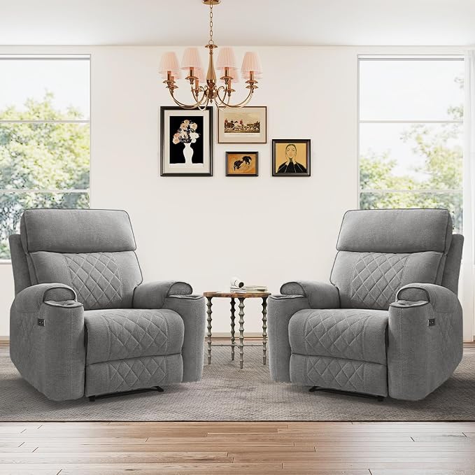 HAOMARKETS Power Recliner Chair Set of 2 by HAOMARKETS