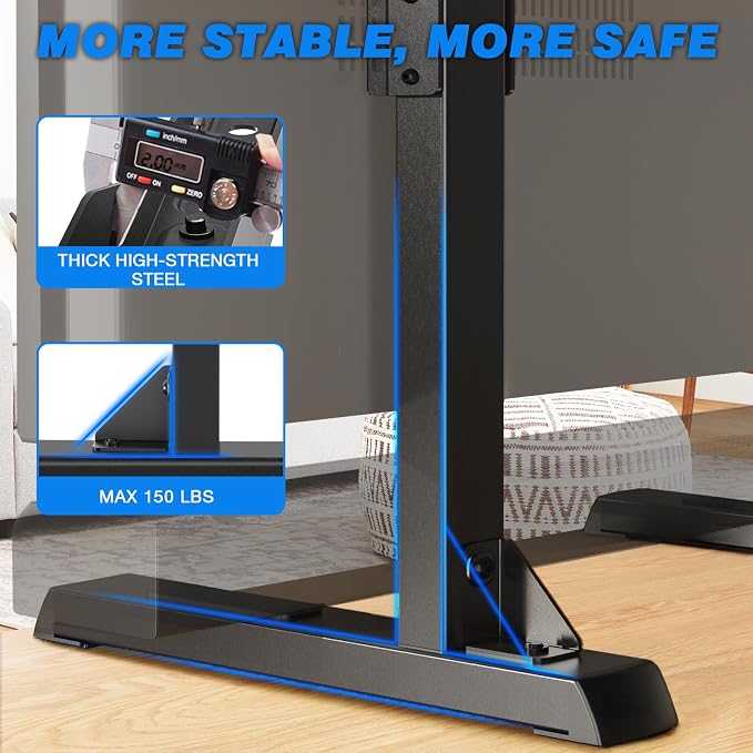 Rfiver Universal TV Stand Base for 24-80 Inch TVs, Table Top TV Stand - Image 5