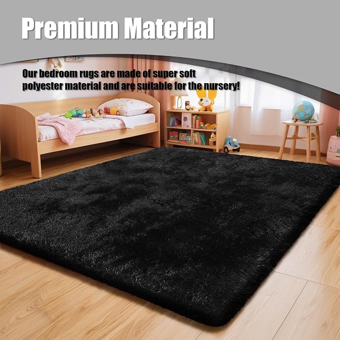 Ultra Soft Fluffy Area Rugs for Bedroom Living Room 10x14, Nursery Rug - Image 7