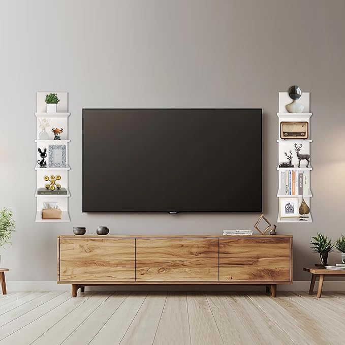 Homaterial 5 Tier Wall Shelf, Wall Mounted Shelves Unit - Image 6