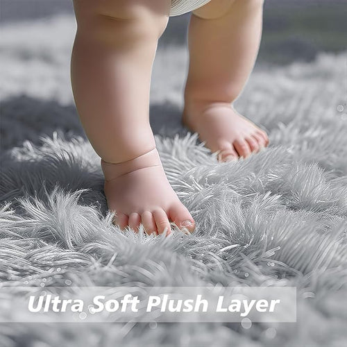 6x9 Fluffy Area Rug for Living Room, Shag Area Rugs for Bedroom - Image 2