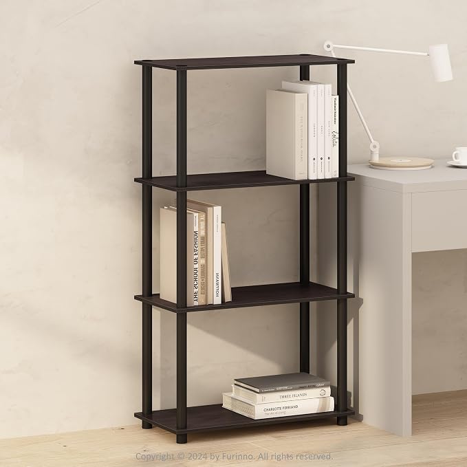 Furinno Turn-N-Tube Book Shelf, 4-Tier Bookshelf, Bookcase by Furinno-FitsYourSpaceFitsYourBudget