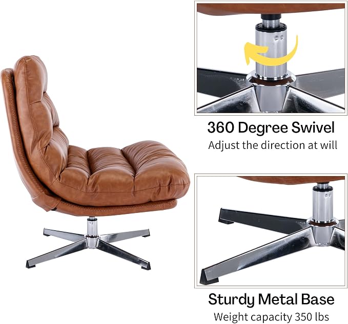 BESTANO Swivel Accent Chair - Image 5