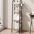 Hzuaneri Ladder Shelf, Bookshelf Bookcase, Freestanding Corner Storage Shelve by Hzuaneri