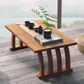 Portable Japanese Wooden Rectangular Floor Table by Unknown