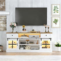 Garvee Farmhouse TV Stand for 80" TVs, Media Console Table by Garvee