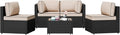 Patio Furniture Sets, 5 Piece Outdoor Sectional Sofas, Wicker Rattan Outdoor by Shintenchi%7CFurnitureMadeforRealLife
